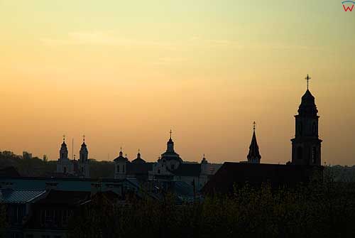 Litwa-Wilno. Panorama miasta.