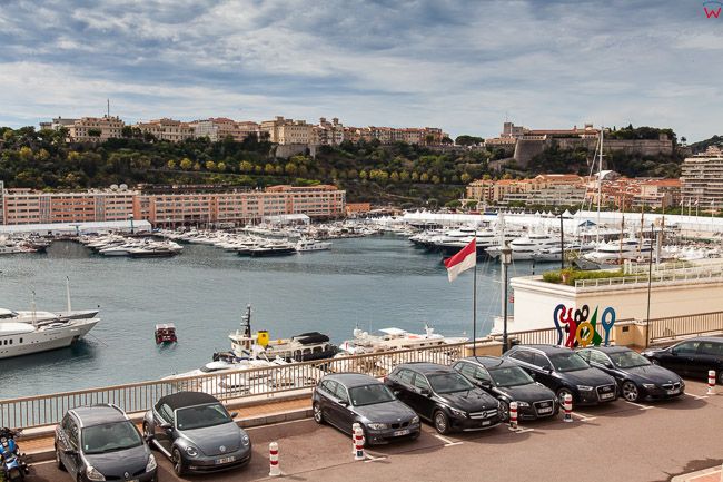 Monaco, 15.09.2015 r. panorama na Port Hercule.