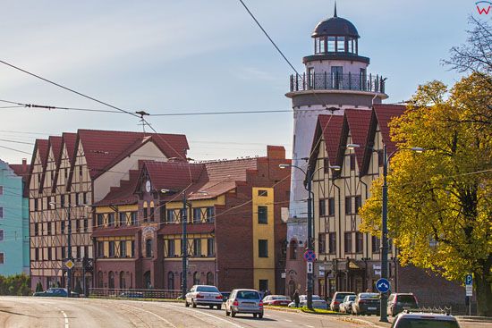Kaliningrad, ulica Oktiabrska. EU, Rosja-Obwod Kaliningradzki.