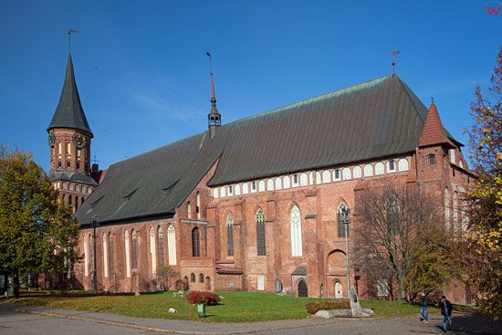 Kaliningrad, Katedra przy ul. Kanta. EU, Rosja-Obwod Kaliningradzki.