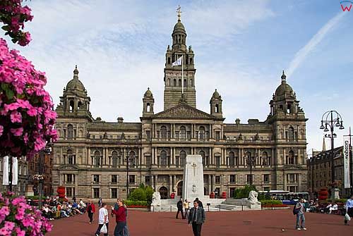 Szkocja-Glasgow. Ratusz.