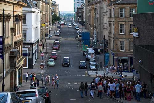 Szkocja-Glasgow. Ulice miasta.
