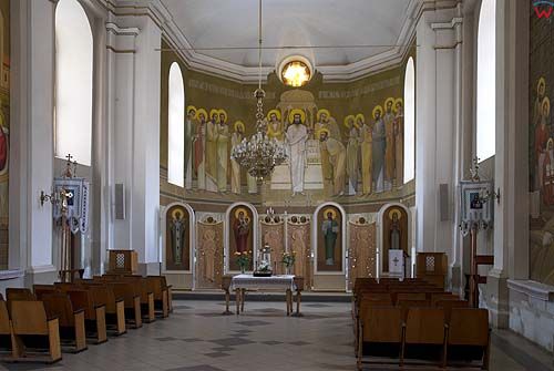 Lwów. Wnętrze kościoła św. Anny (obecnie cerkiew) przy ul. Horodockiej.